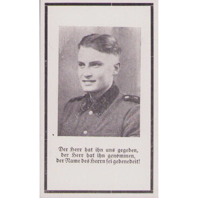 ᛋᛋ -Gebirgs-Rgt. Death Notice 1944