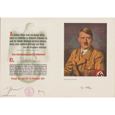 Commemorative 'Schulzeit' Folder/Document 