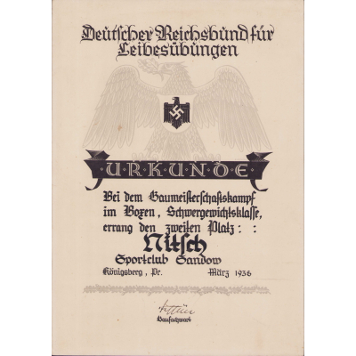 Large! DRL Award Document 1938