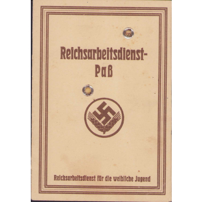 RAD Paß fur Weibliche Jugend 