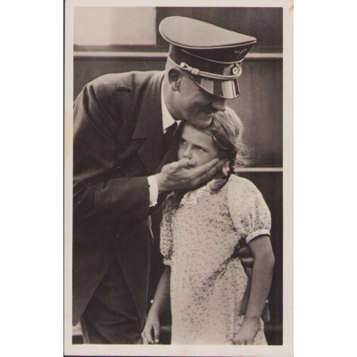 A.Hitler and Child Postcard