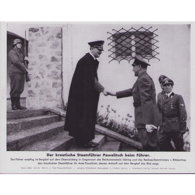 'kroatische Staatsführer beim Führer' Bilderkasten Press Photo