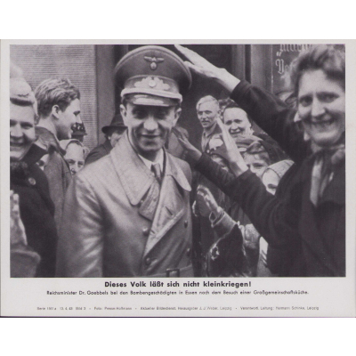 'Reichsminister Dr.Goebbel' Bilderkasten Press