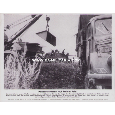 'Panzerwerkstatt (Tiger I)' Bilderkasten Press Photo
