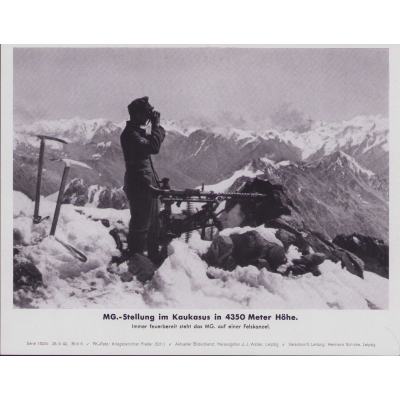 'MG.-Stellung im Kaukasus' Bilderkasten Press Photo