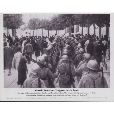 'Fallschirmjägers durch Tunis' Bilderkasten Press Photo