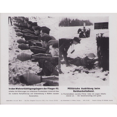 'HJ mit Panzerfaust & RAD' Bilderkasten' Press Photo