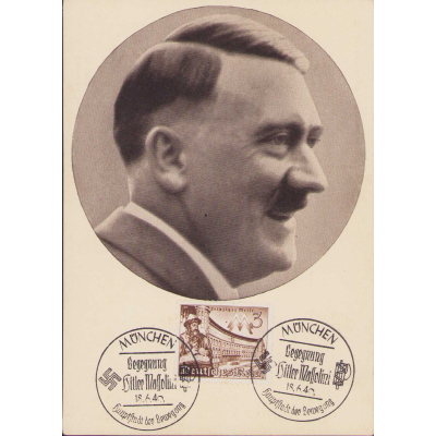 Adolf Hitler Propaganda Portrait Postcard 1940