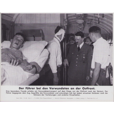 'Führer bei Verwundeten' Bilderkasten Press Photo