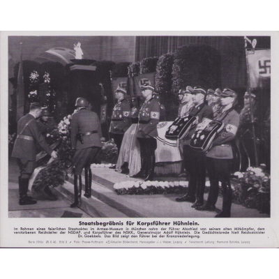 'Staatsbegräbnis Hühnlein' Bilderkasten Press Photo