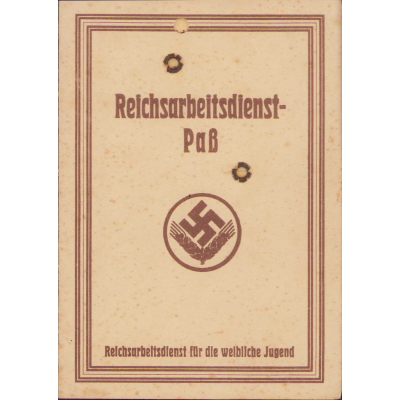 Reichsarbeitsdienst-Paß Weibliche Jugend 