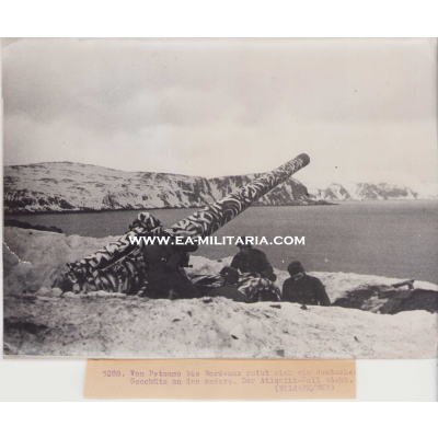 Camouflaged Atlantik Wall Canon Press Photo
