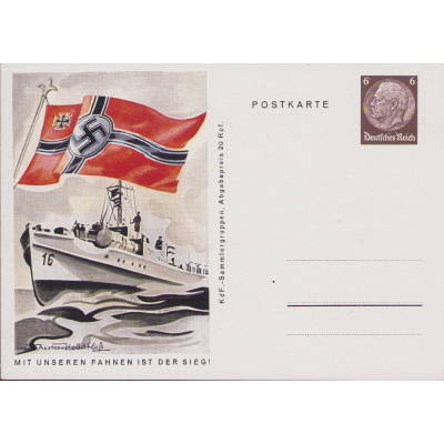 'Kriegsmarine' KdF-Sammlergruppen Postcard 