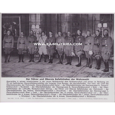 'Führer und Oberste Befehlshaber' Bilderkasten Press Photo