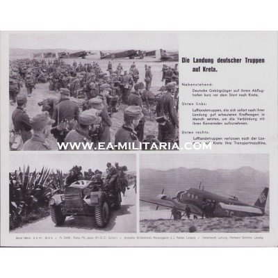 'Die Landung auf Kreta' Bilderkasten Press Photo