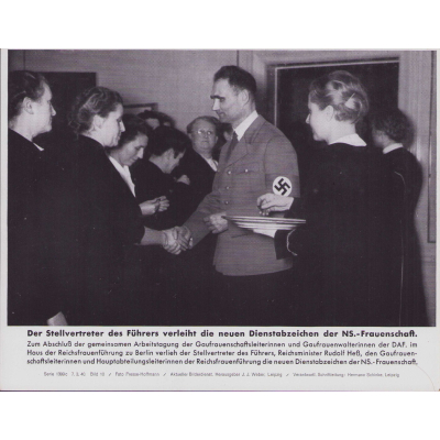 'Abzeichen der  NS.-Frauenschaft' Bilderkasten Press Photo