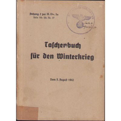 Prop.Kp. Marked Winterkrieg Taschenbuch 1942