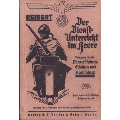 WH Panzerschützen/ Kraftfahrer Reibert 1938