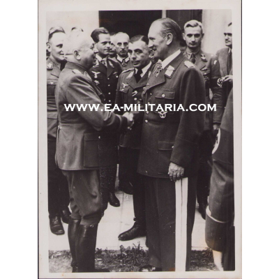 Ritterkreuzträger General Loerzer Press Photo