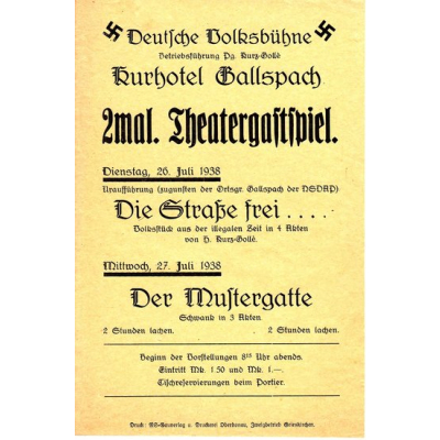 'Deutsche Volksbühne'' Theater Poster