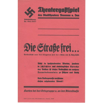 'Theatergastspiel'' Theater Poster