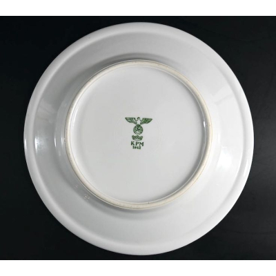 Wehrmacht Porcelain Diner Plate (KPM, 1942)