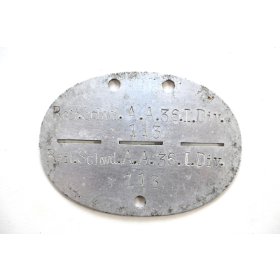 Reit.Schwd.A.A. 36 Inf.-Div. Erkennungsmarke
