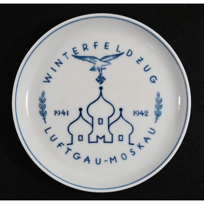 Winterfeldzug Luftgau-Moskau 1941/42 Commemorative Plate
