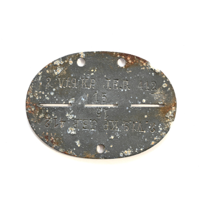 2.Vfg.Komp. Inf.Ers.Btl.412 Erkennungsmarke