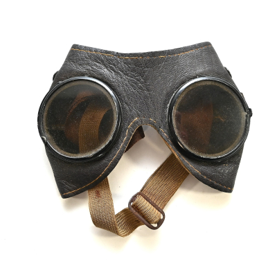 Brown Leather Wehrmacht Schutzbrille