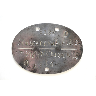 Stm.Kp.Werf.E.u.A.Abt.2 erkennungsmarke