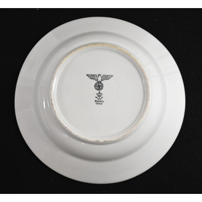 Wehrmacht Porcelain Soup Plate (Bavaria, 1940)