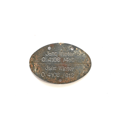 Named Ostsee Kriegsmarine Erkennungsmarke (S)