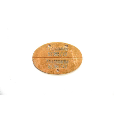 Kriegsmarine Erkennungsmarke 1943