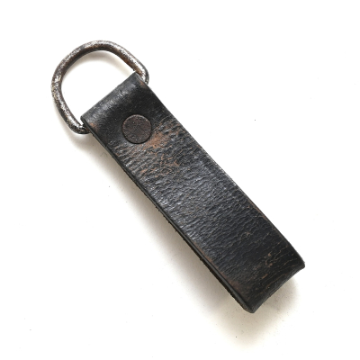 Black Leather Political/Para Military D-Ring