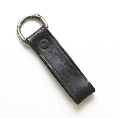 Black Leather Political/Para Military D-Ring