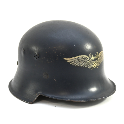 Early M34 'Square Dip' Luftschutz helmet