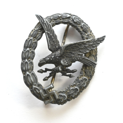 Luftwaffe Fliegerschützenabzeichen mit Blitzbündel (Assmann)