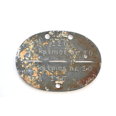 Wi.Kp.tmot. Nr.10 Erkennungsmarke