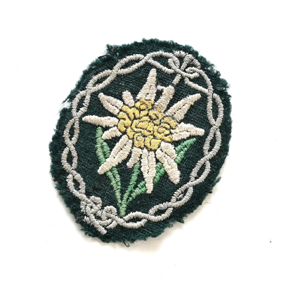Worn Gebirgsjäger Sleeve Edelweiss