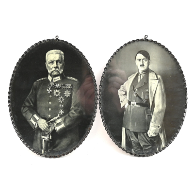 Hindenburg & Hitler Wall Plaques