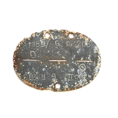 Stab.II./Gren.Rgt.203 Erkennungsmarke