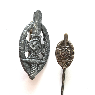 NSKOV Mitgliedsabzeichen + Stickpin (Deschler)
