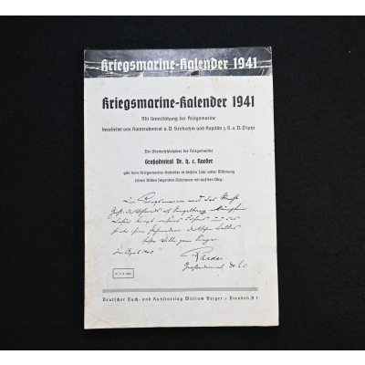 Kriegsmarine 1941 Wall Kalender