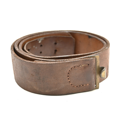 Brown Leather WW1 Equipment Belt