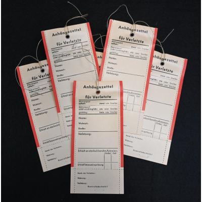 German Wound Tag (Anhängezettel für Verletzte)