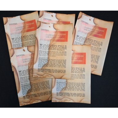 Allied Propaganda 'Ein Allierter Offizier Sprecht Zu Deutschen Offizieren!' Bomb Flyer