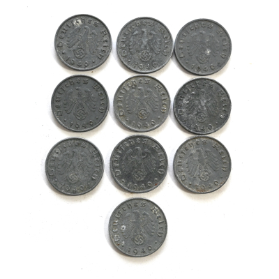 10 Deutsche Reichspfennig Coin (1940)