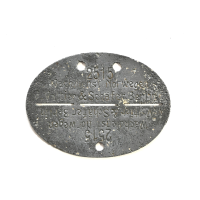 Wachdienst Norwegen Erkennungsmarke