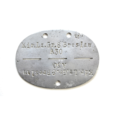 Kdr.Lz.Gr.8 Breslau Erkennungsmarke